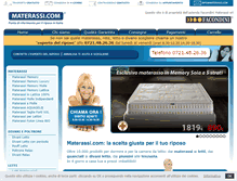 Tablet Screenshot of materassi.com