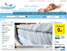 Tablet Screenshot of materassi.pl